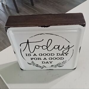 Cute Table Top Metal Sign